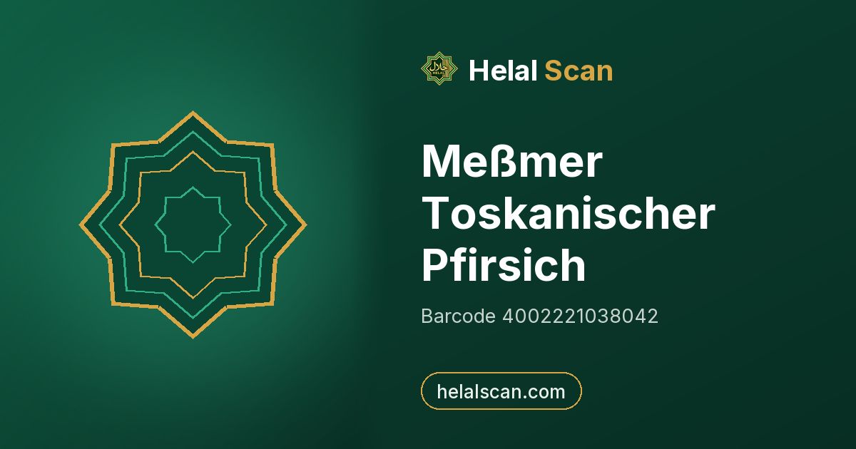 Meßmer Toskanischer Pfirsich