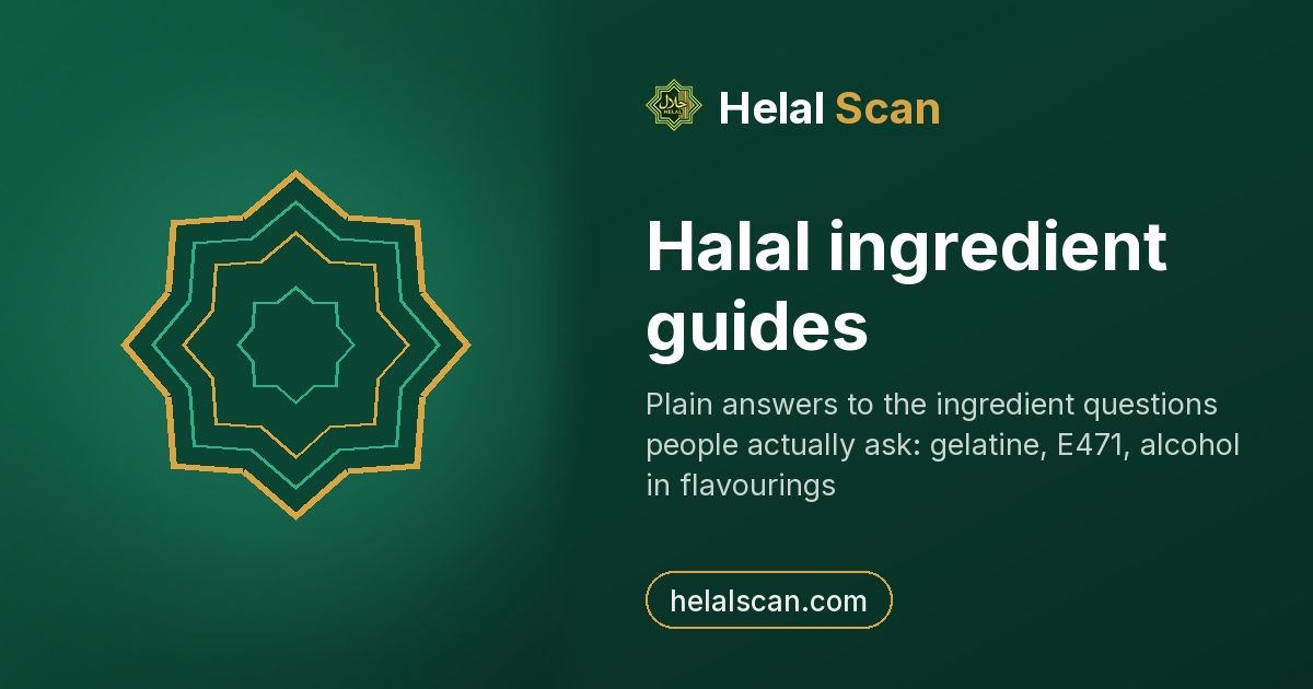 Halal ingredient guides