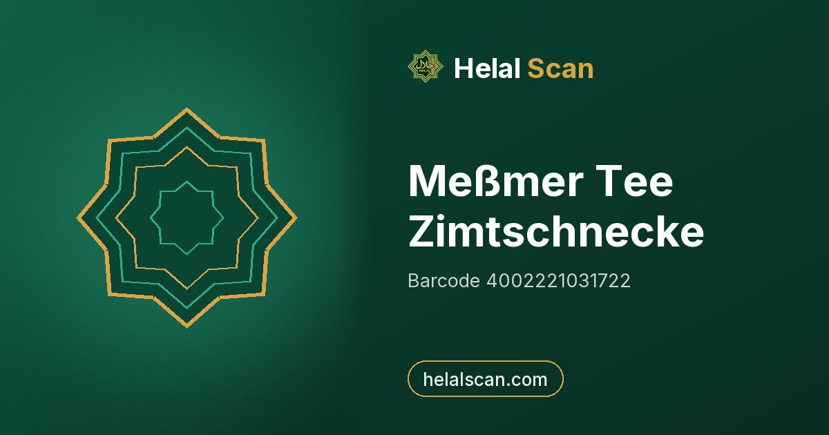 Meßmer Tee Zimtschnecke