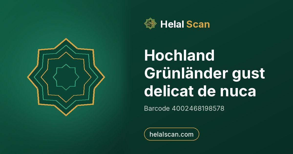 Hochland Grünländer gust delicat de nuca