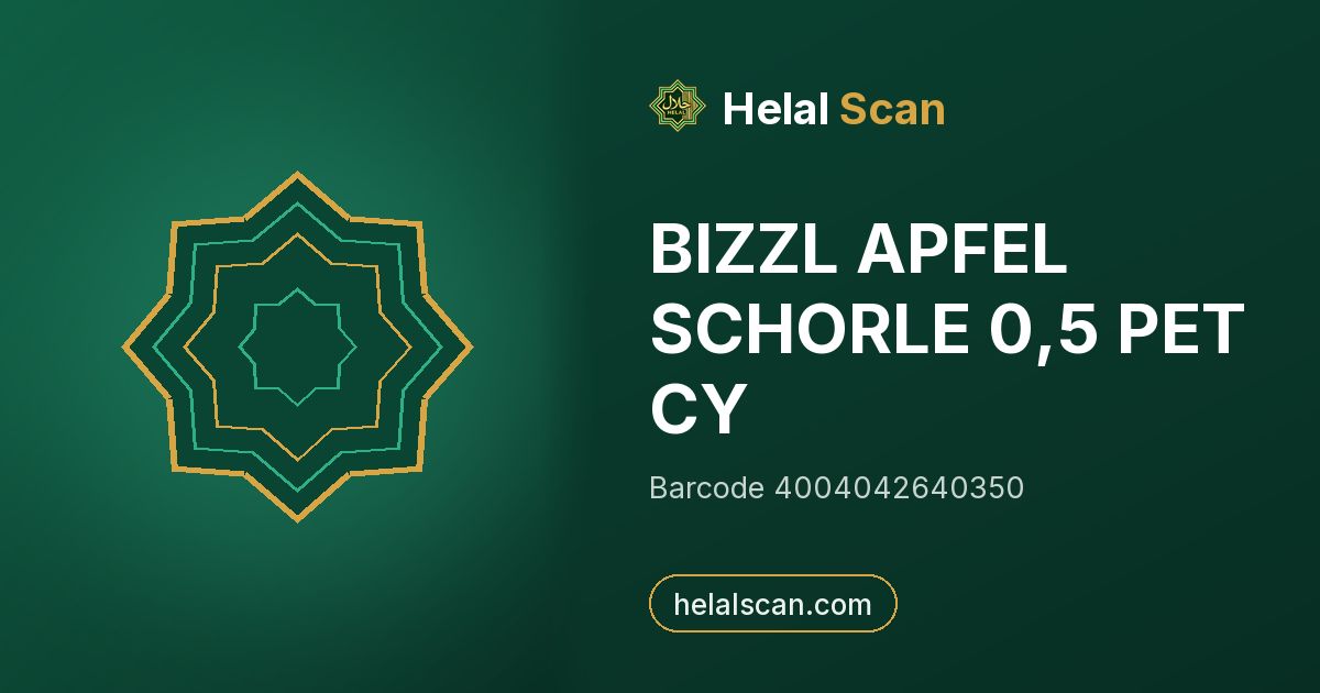 BIZZL APFEL SCHORLE 0,5 PET CY